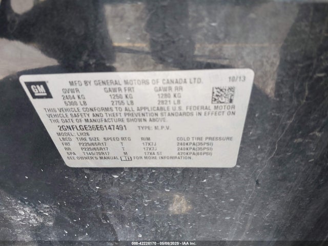 Chevrolet Equinox 2lt 2014 2GNFLGE36E6147491 Image 9