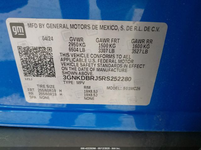 2024 CHEVROLET BLAZER EV 3GNKDBRJ5RS252280 Photo 8