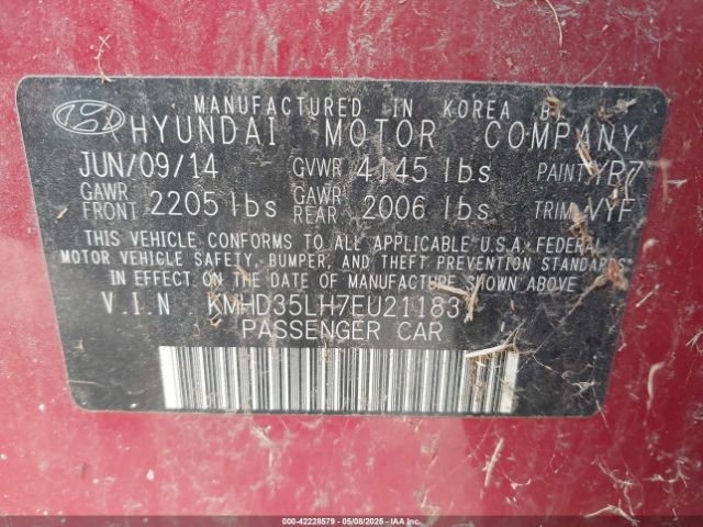 KMHD35LH7EU211831 Hyundai ELANTRA GT