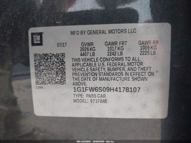 2017 CHEVROLET BOLT EV 1G1FW6S09H4178107 Photo 8