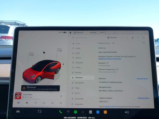 5YJ3E1EA1PF456185 Tesla Model 3 Rear-wheel Drive