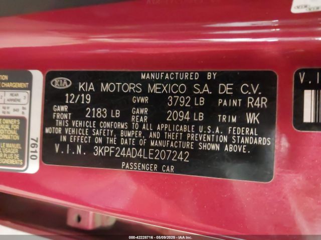 2020 KIA FORTE 3KPF24AD4LE207242 Photo 8