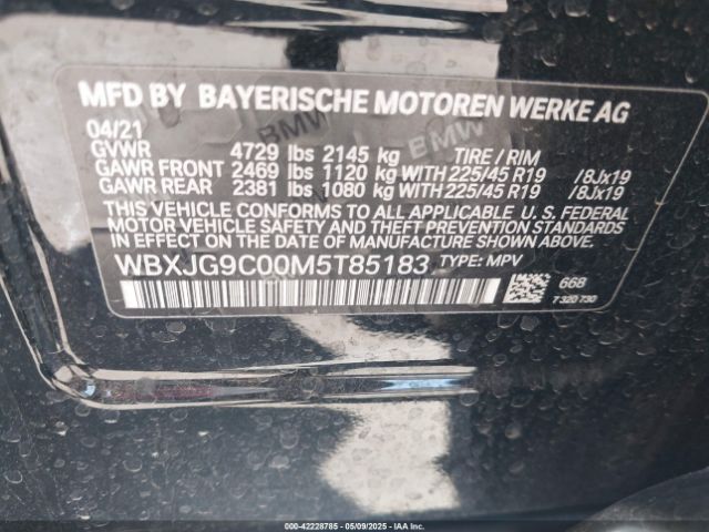 2021 BMW X1 WBXJG9C00M5T85183 Photo 8