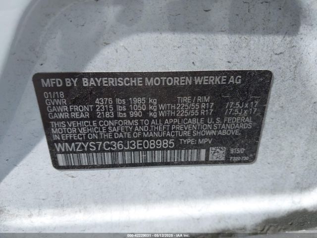 WMZYS7C36J3E08985 Mini Countryman Cooper