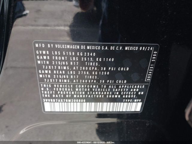 2024 VOLKSWAGEN TIGUAN 3VVRB7AX7RM206806 Photo 8