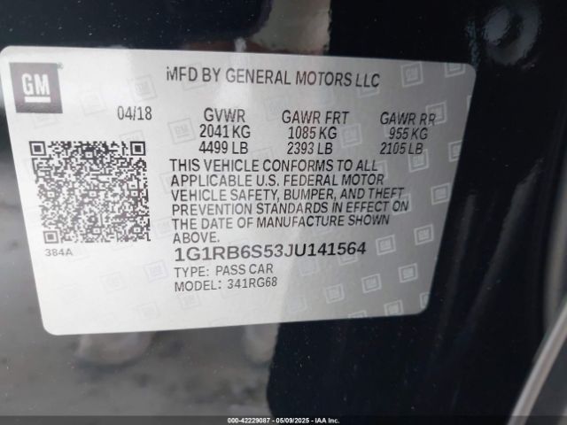 2018 CHEVROLET VOLT 1G1RB6S53JU141564 Photo 8
