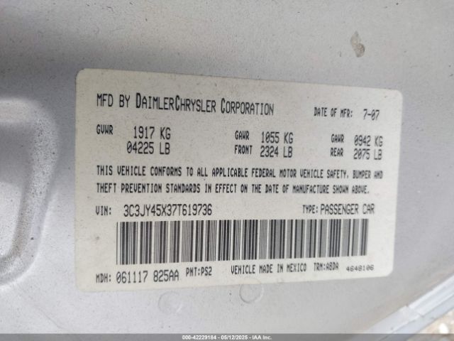 2007 CHRYSLER PT CRUISER 3C3JY45X37T619736 Photo 8