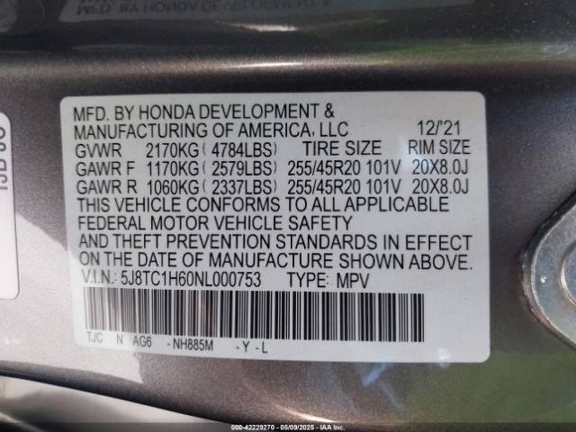 2022 ACURA RDX 5J8TC1H60NL000753 Photo 8
