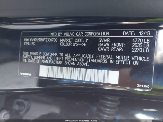 YV1612TB0F2301780 Volvo S60 T5 Premier
