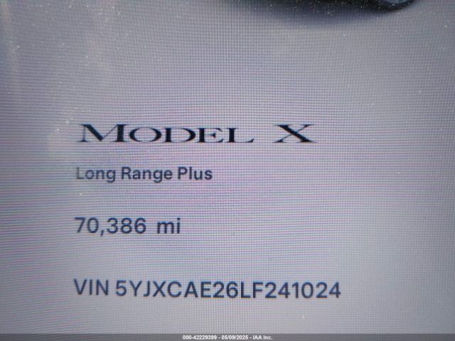 5YJXCAE26LF241024 Tesla MODEL X