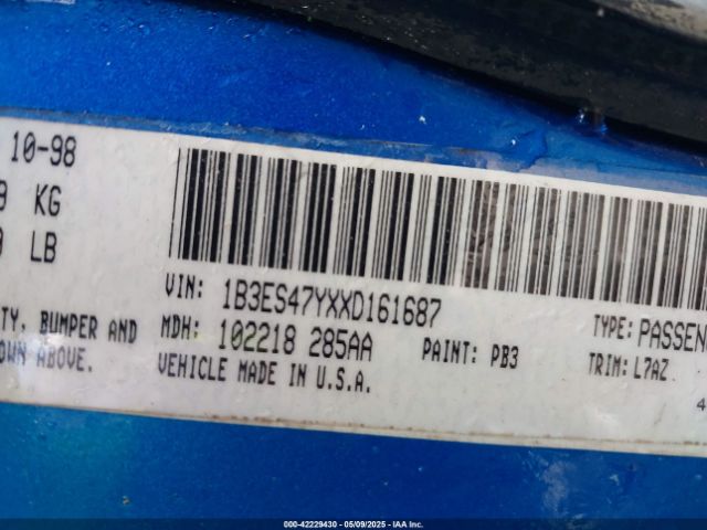 1999 DODGE NEON 1B3ES47YXXD161687 Photo 8