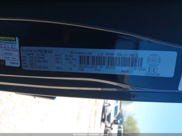1C4BJWEGXJL865122 Jeep Wrangler Jk Unlimited Sahara