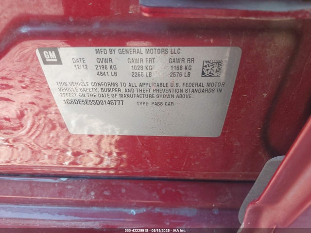 2013 CADILLAC CTS 1G6DE5E55D0146777 Photo 8
