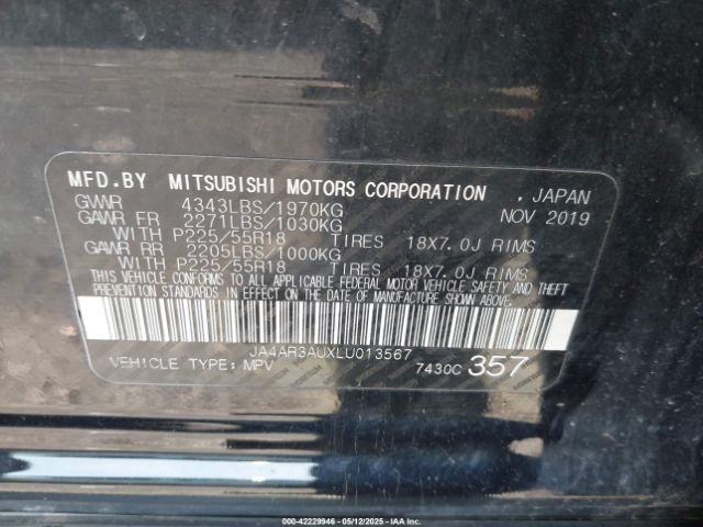 2020 MITSUBISHI OUTLANDER SPORT JA4AR3AUXLU013567 Photo 8