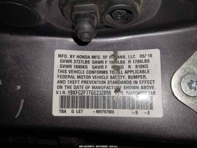 19XFC2F77GE232856 Honda CIVIC EX