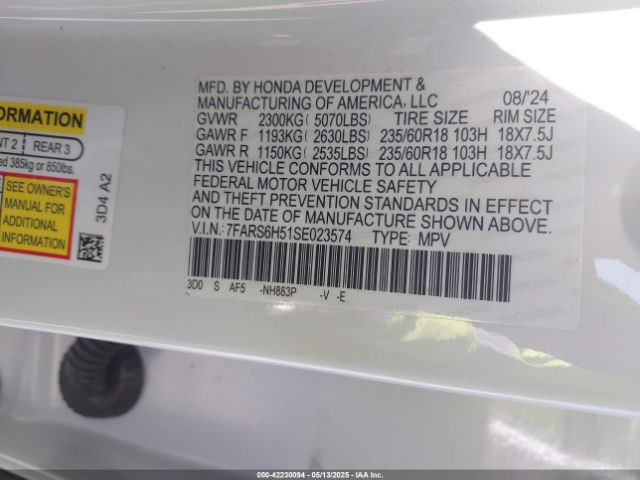 2025 HONDA CR-V 7FARS6H51SE023574 Photo 8