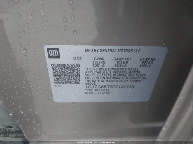 2023 CHEVROLET MALIBU 1G1ZG5ST7PF131773 Photo 8