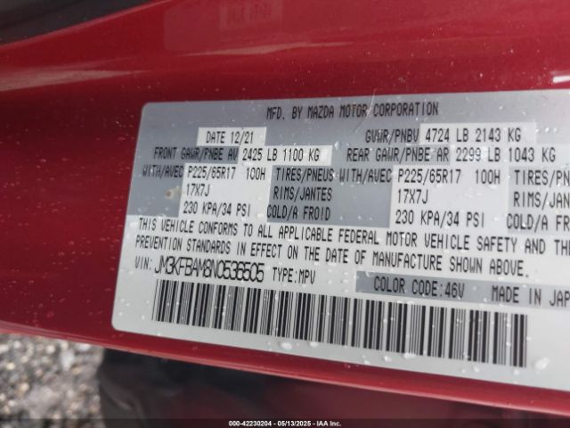 JM3KFBAM8N0536505 Mazda Cx-5 2.5 S