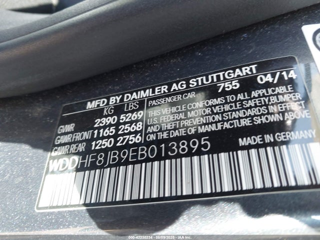 WDDHF8JB9EB013895 Mercedes-Benz E 350 4matic