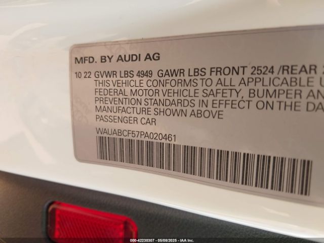 2023 AUDI A5 SPORTBACK WAUABCF57PA020461 Photo 8