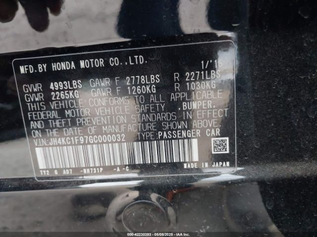 JH4KC1F97GC000032 Acura Rlx Advance Package