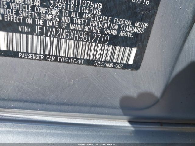 2017 SUBARU WRX STI JF1VA2M6XH9812710 Photo 8