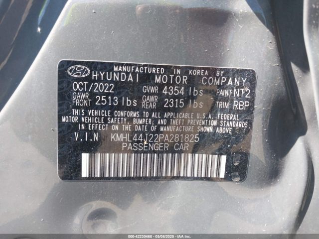 KMHL44J22PA281825 Hyundai Sonata Sel Plus