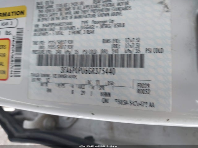 Ford Fusion Energi Se Luxury 2016 3FA6P0PU6GR375440 Image 9
