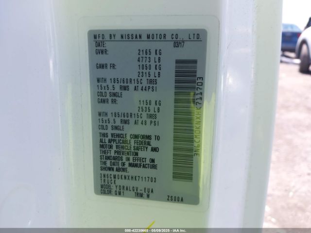 3N6CM0KNXHK711703 Nissan NV200 SV