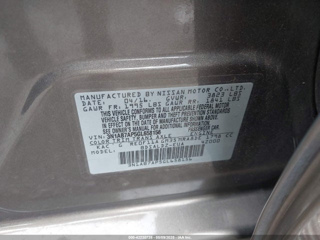 Nissan SENTRA SV 2016 3N1AB7AP5GL658156 Image 9
