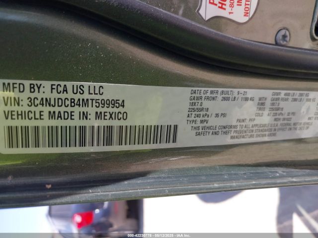 2021 JEEP COMPASS 3C4NJDCB4MT599954 Photo 8