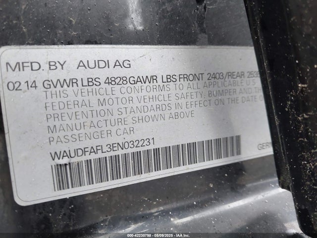 2014 AUDI A4 WAUDFAFL3EN032231 Photo 8