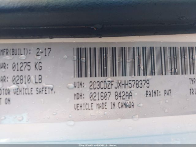 2017 DODGE CHALLENGER 2C3CDZFJXHH578379 Photo 8