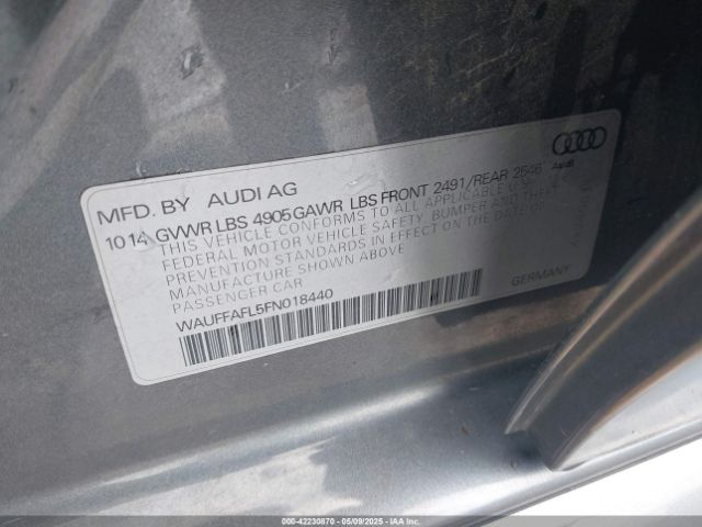 WAUFFAFL5FN018440 Audi A4 2.0t Premium
