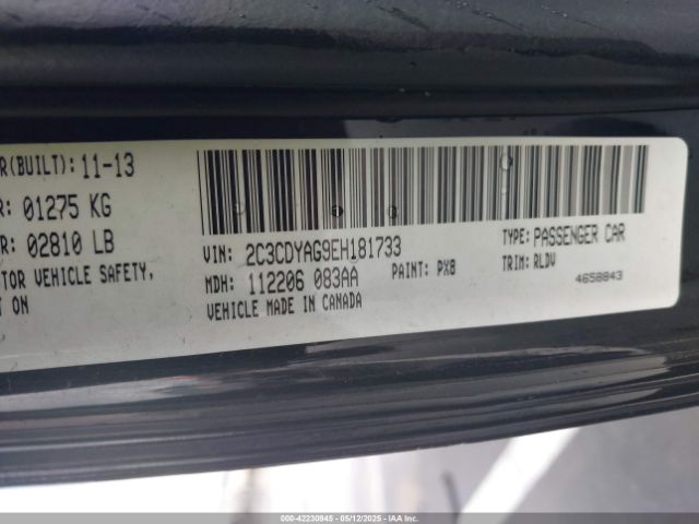 2C3CDYAG9EH181733 Dodge Challenger Sxt Plus
