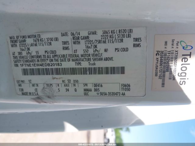 1FTNE1EW4EDB20183 Ford E-150 Commercial