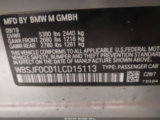 2020 BMW M5 WBSJF0C01LCD15113 Photo 8