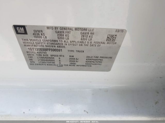 1GT120E88FF596591 GMC Sierra 2500hd Denali
