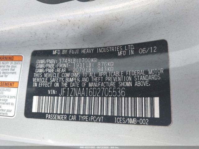 2013 SCION FR-S JF1ZNAA16D2705536 Photo 8