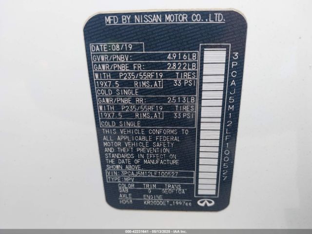 3PCAJ5M12LF100527 Infiniti 2020