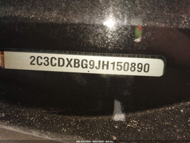 2C3CDXBG9JH150890 Dodge Charger Sxt Rwd