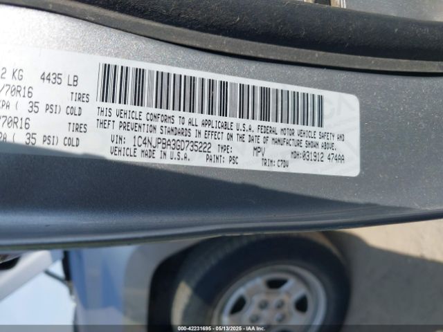 1C4NJPBA3GD735222 Jeep Patriot Sport