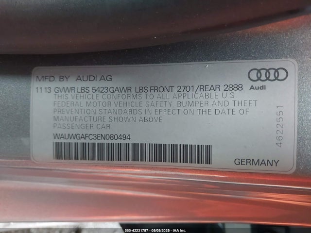 2014 AUDI A7 WAUWGAFC3EN080494 Photo 8