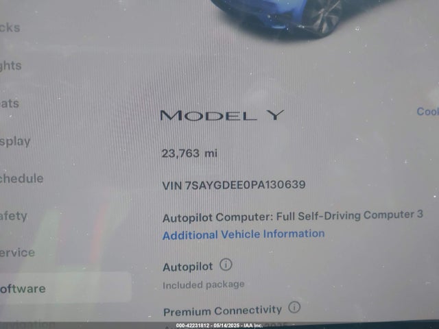 2023 TESLA MODEL Y 7SAYGDEE0PA130639 Photo 6