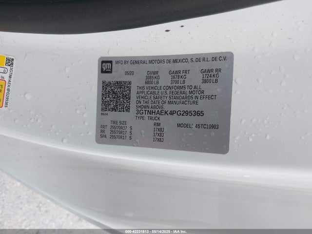 3GTNHAEK4PG295365 GMC Sierra 1500 2wd  Long Box Pro
