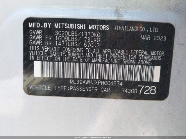 ML32AWHJXPH004674 Mitsubishi mivec