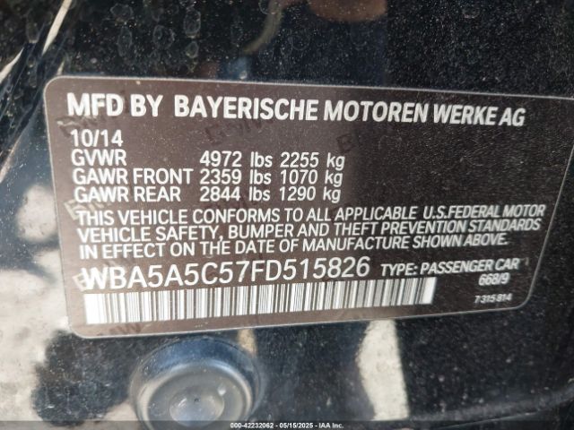 WBA5A5C57FD515826 BMW 528I