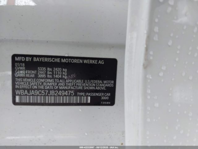 WBAJA9C57JB249475 BMW 530e Iperformance