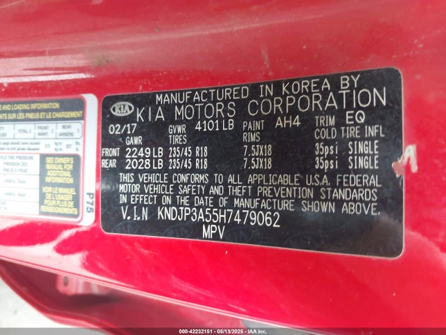 KNDJP3A55H7479062 KIA gdi