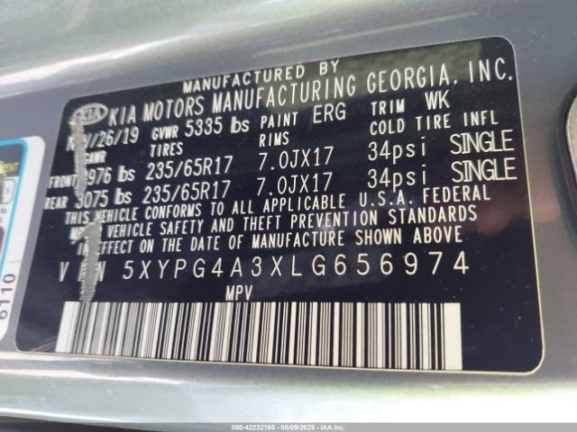 5XYPG4A3XLG656974 KIA gdi theta-ii